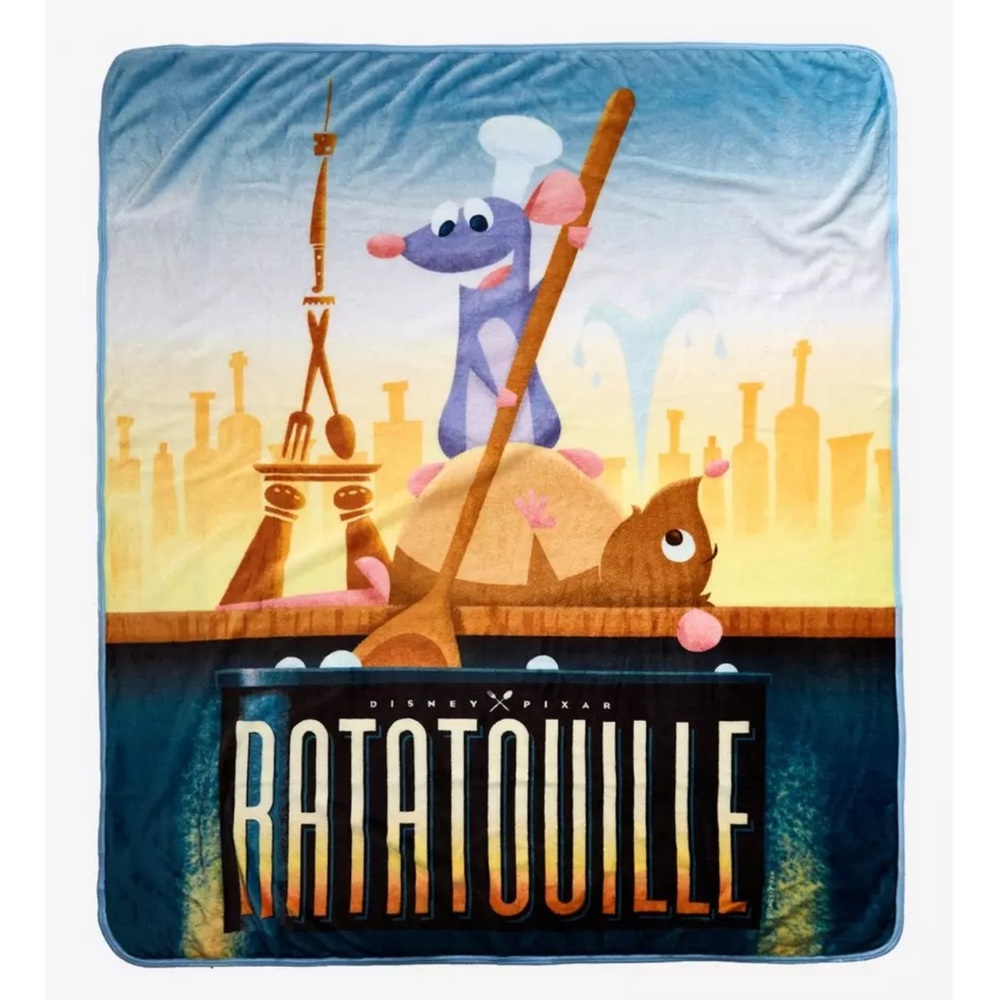 Disney Pixar Ratatouille Remy & Emile Throw Blanket